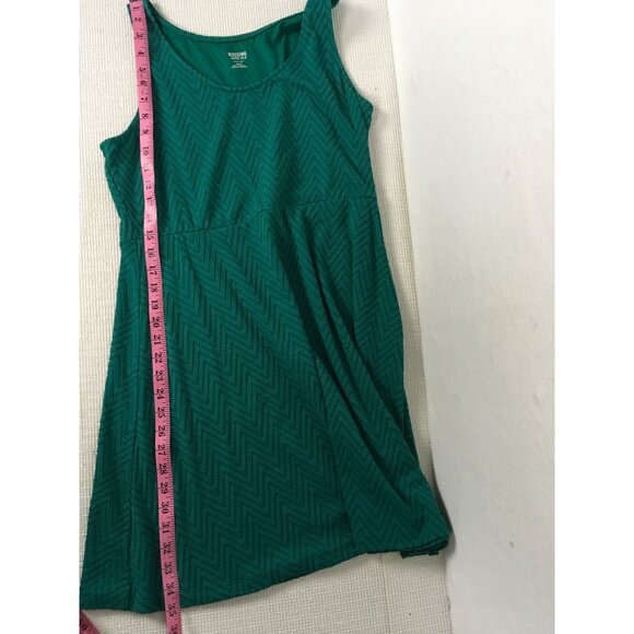Mossimo Supply Co Teal Chevron Sleeveless Womens Dress XL Teal Chevron Sleeveles - Picture 10 of 13